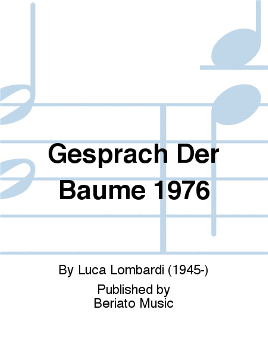 Gespräch über Bäume 1976