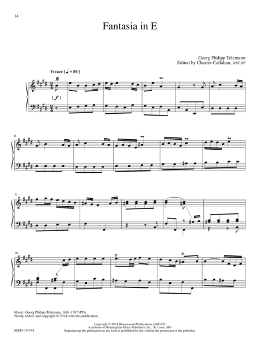 Preludes and Postludes: Music for Manuals Organ scores gallery preview page 6