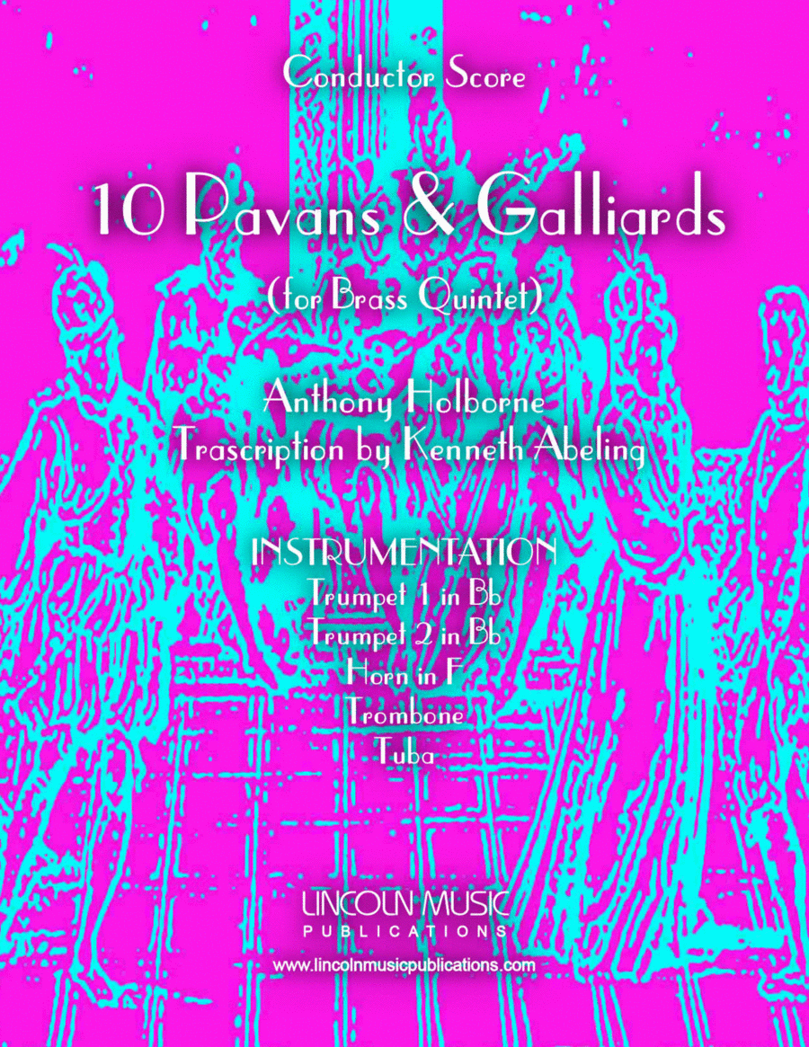 Holborne - 10 Pavans and Galliards (for Brass Quintet) Brass Quintet scores gallery preview page 1