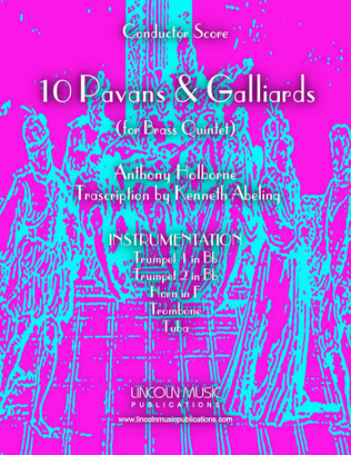 Holborne - 10 Pavans and Galliards (for Brass Quintet)