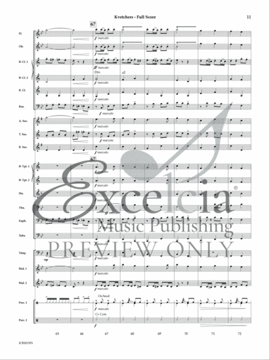Kvetchers (Score) Kvetchers (Score) Concert Band scores gallery preview page 11