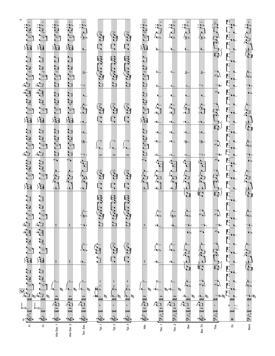 Dance The Night Dance The Night Marching Band scores gallery preview page 3