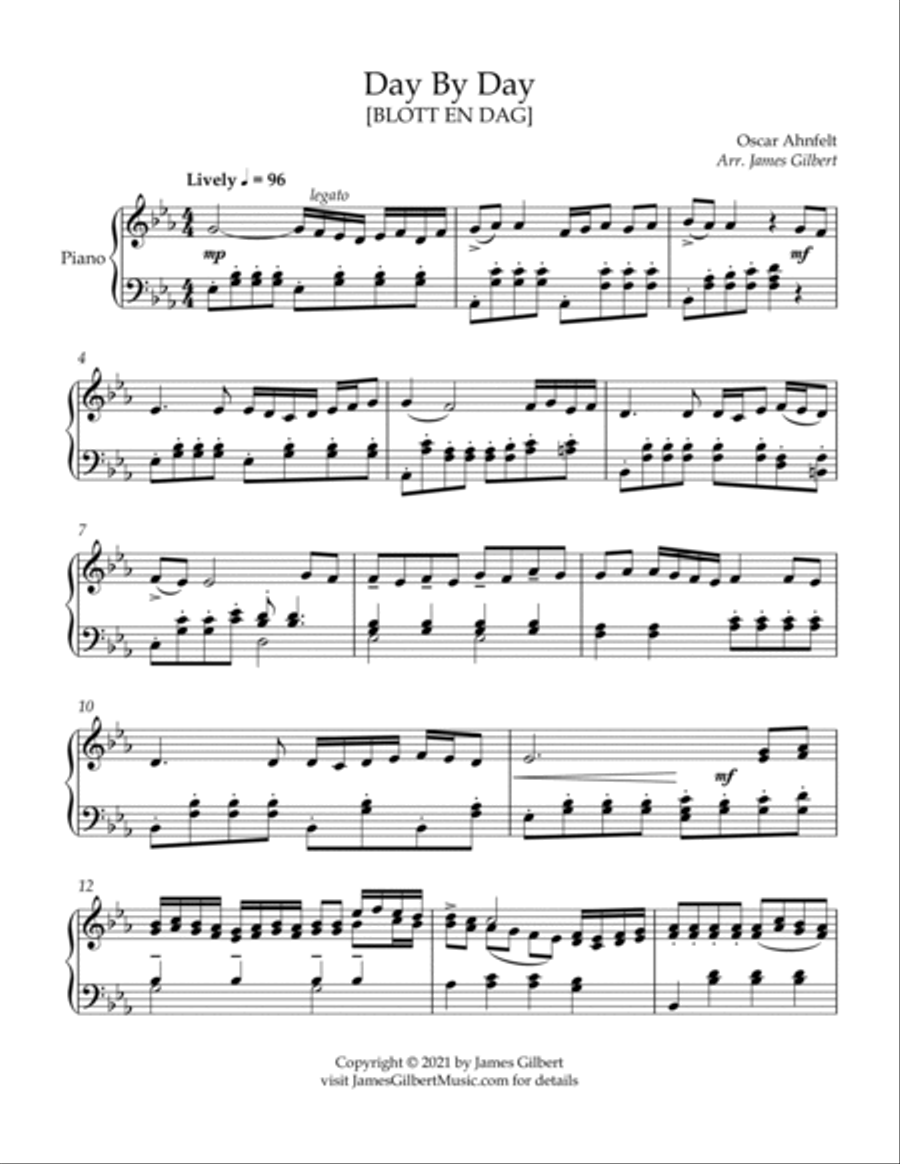 Day By Day Day By Day Piano Solo scores gallery preview page 2