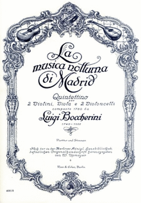 Book cover for La musica notturna di Madrid