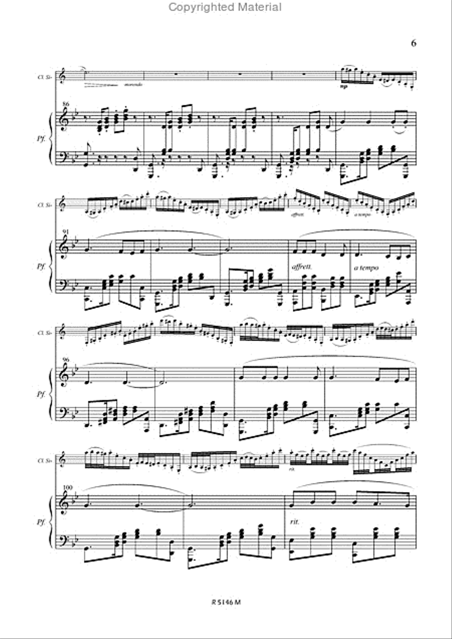 Cavalleria rusticana Cavalleria rusticana Clarinet Solo scores gallery preview page 6