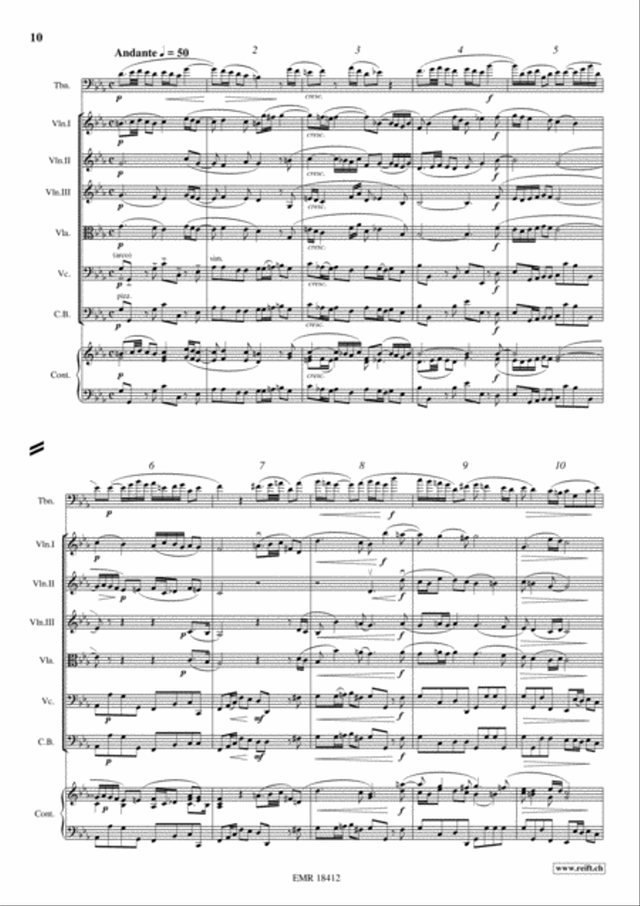 Sonata in C minor String Orchestra scores gallery preview page 7