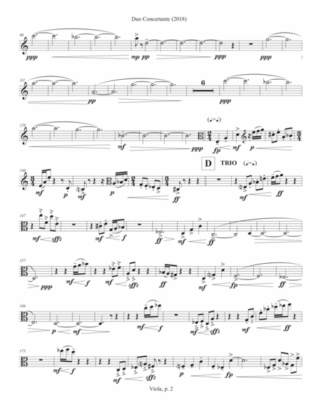 Duo Concertante (2018) viola part