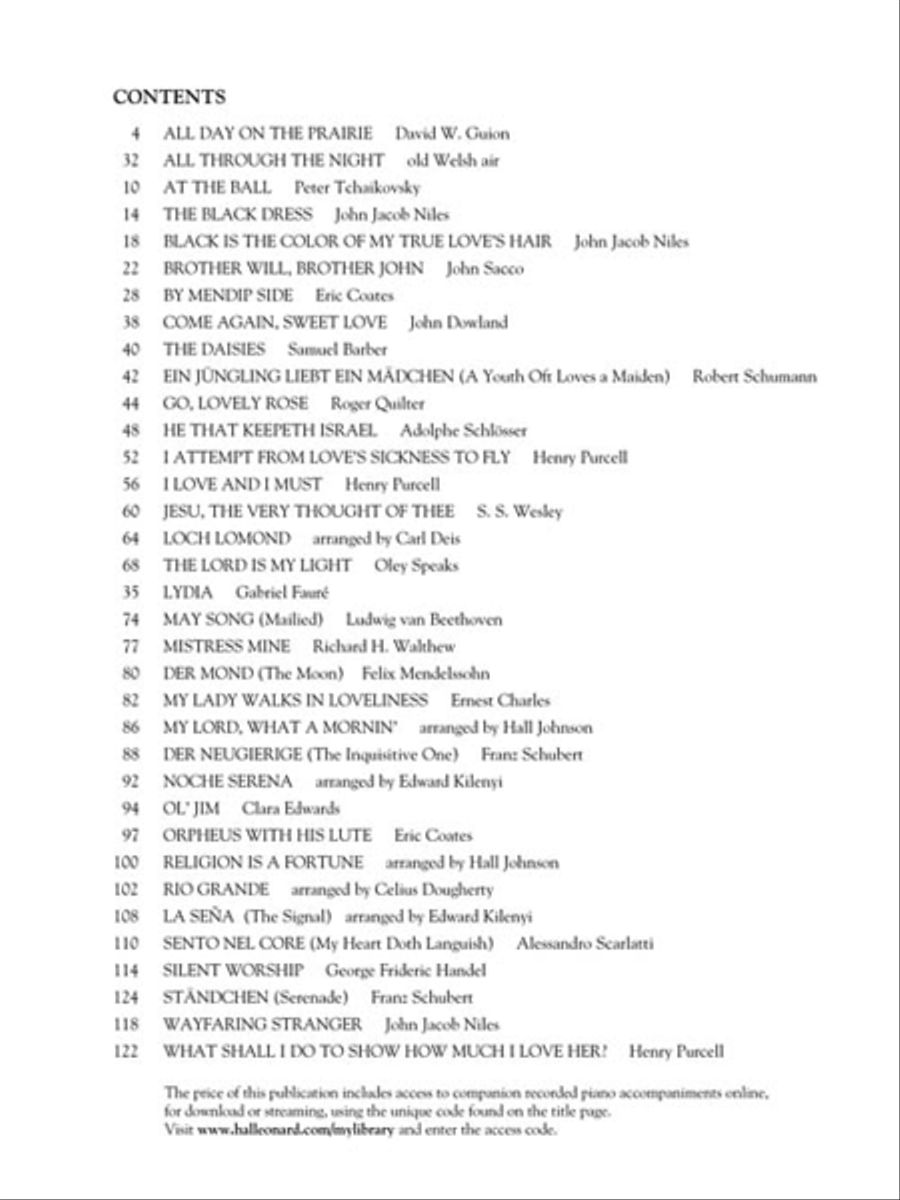 The First Book of Tenor Solos Tenor Voice scores gallery preview page 3