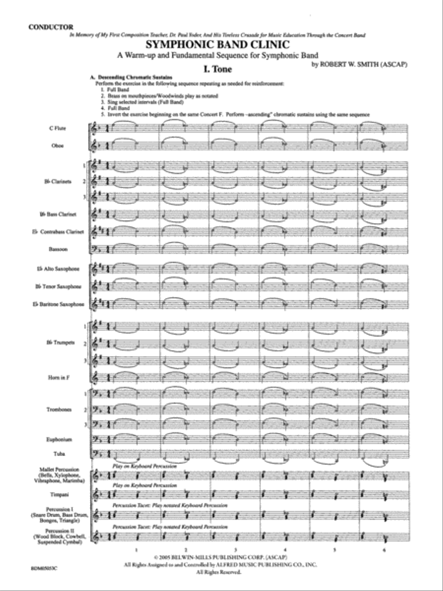 Symphonic Band Clinic Concert Band scores gallery preview page 7