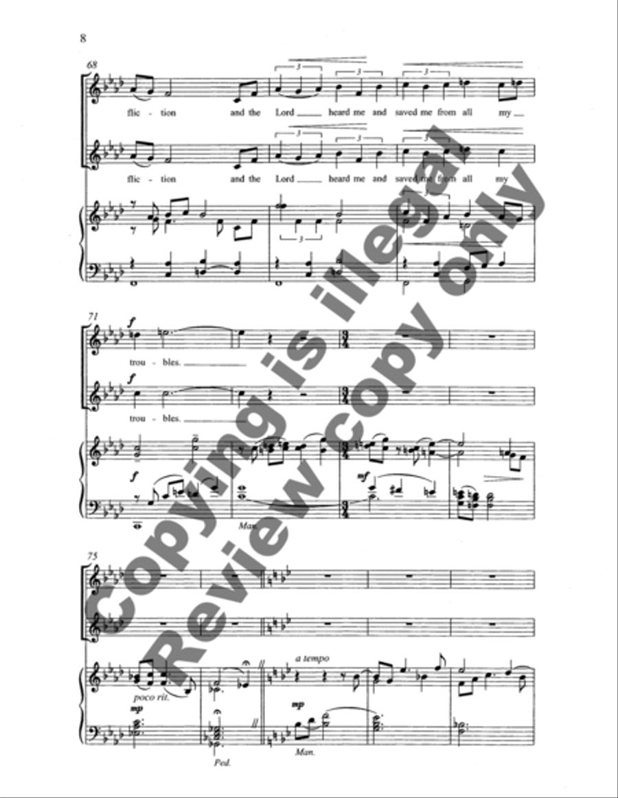 Psalm 34 3-Part scores gallery preview page 11
