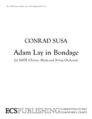 Book cover for Two Marian Carols: Adam lay in bondage (Full Score)
