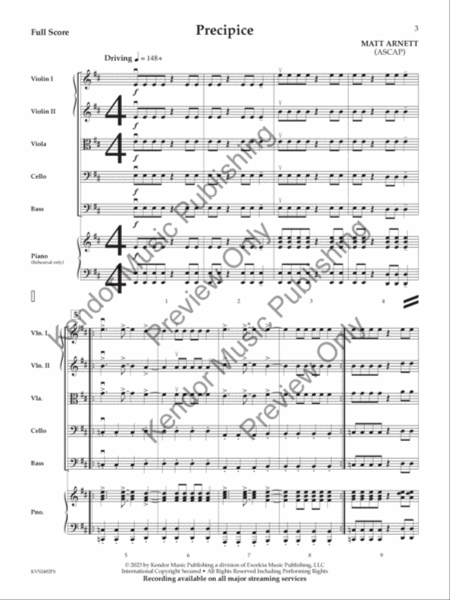 Precipice String Orchestra scores gallery preview page 4