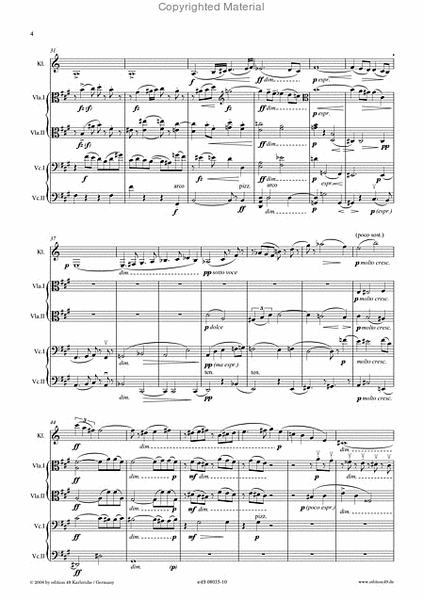 Romanze fur Klarinette (A), zwei Bratschen und zwei Violoncelli op. 53d