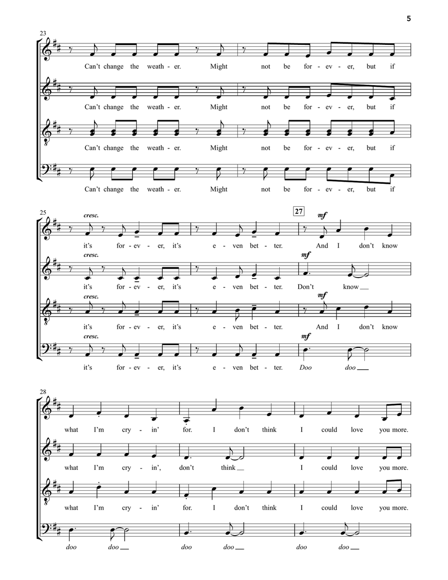 Birds Of A Feather Divisi scores gallery preview page 4