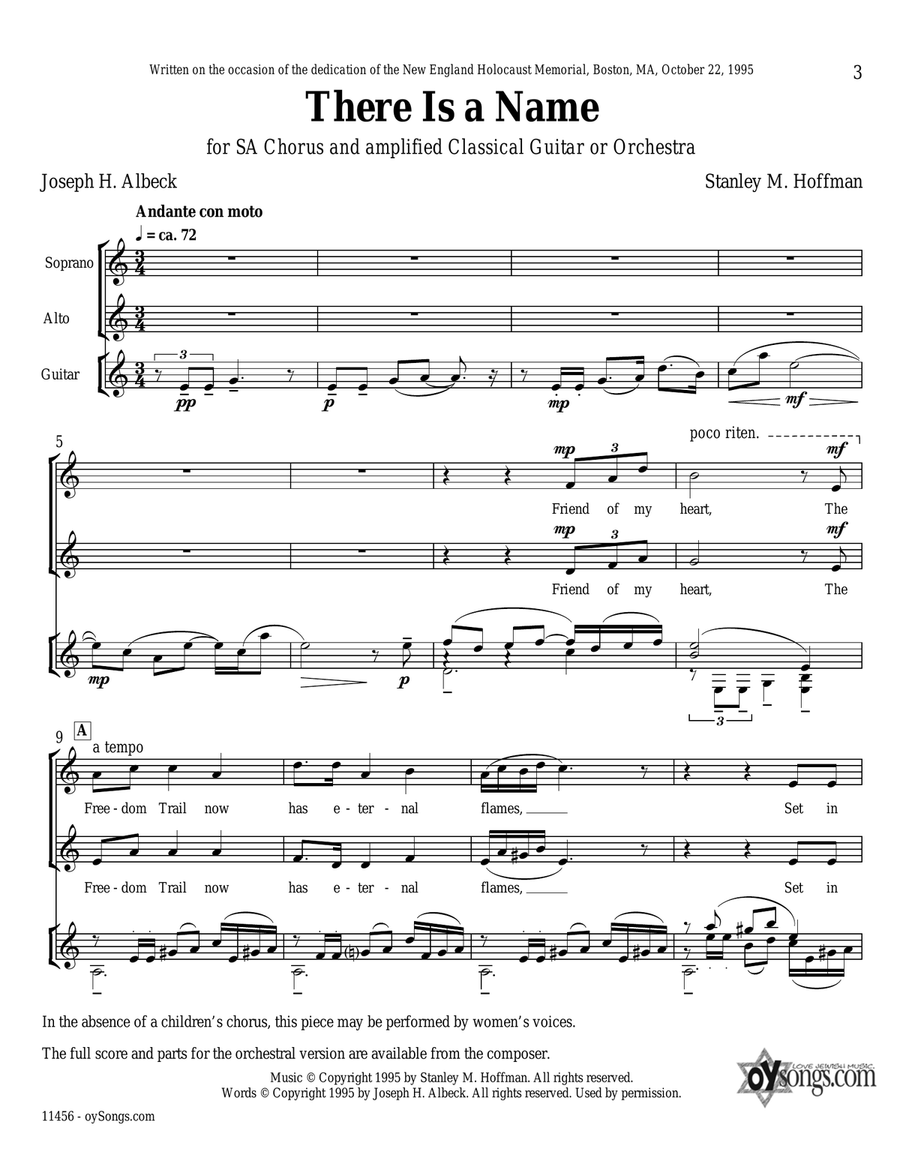 There Is A Name 2-Part scores gallery preview page 1