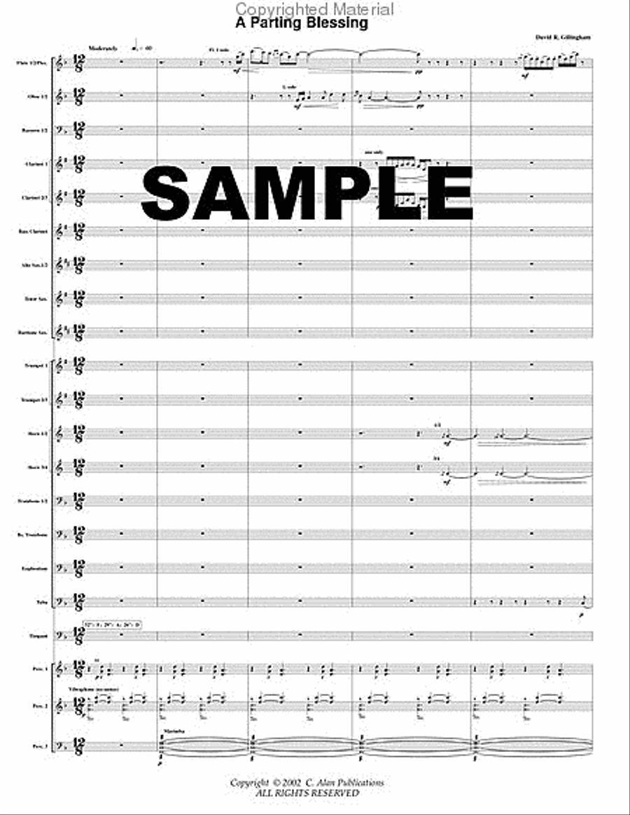 A Parting Blessing 4-Part scores gallery preview page 2