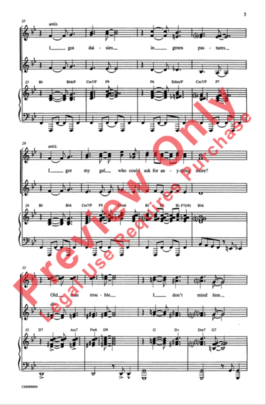 George Gershwin Medley George Gershwin Medley SSA scores gallery preview page 5