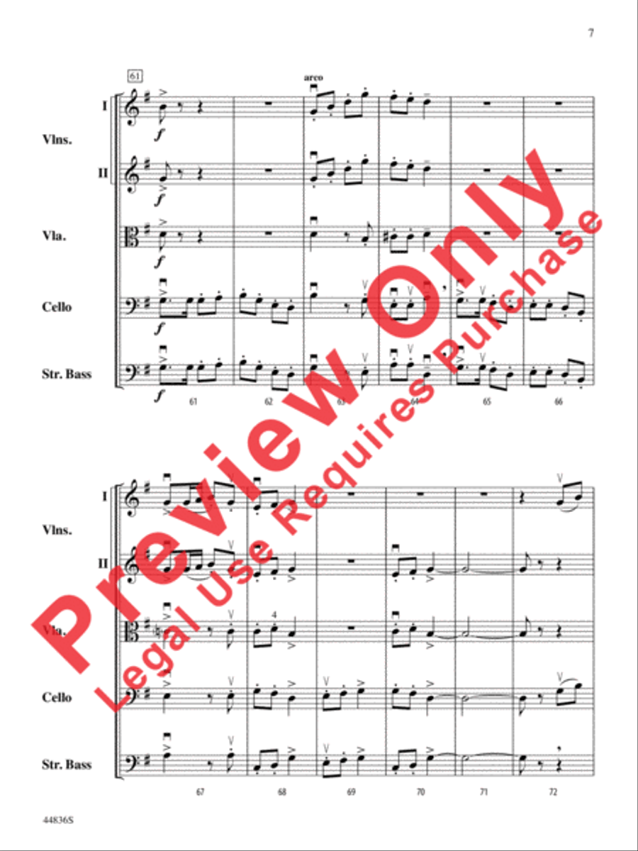 Appalachian Celebration String Orchestra scores gallery preview page 19