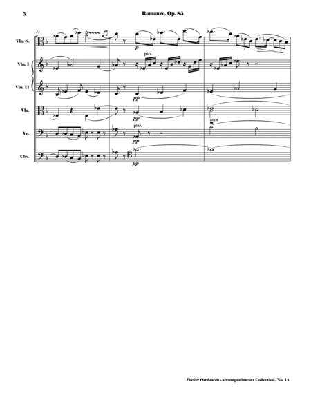 Bruch - Romanze for Viola and Orchestra, Op. 85 (Accompaniment Reduction for Wind Quintet & String Q image number null