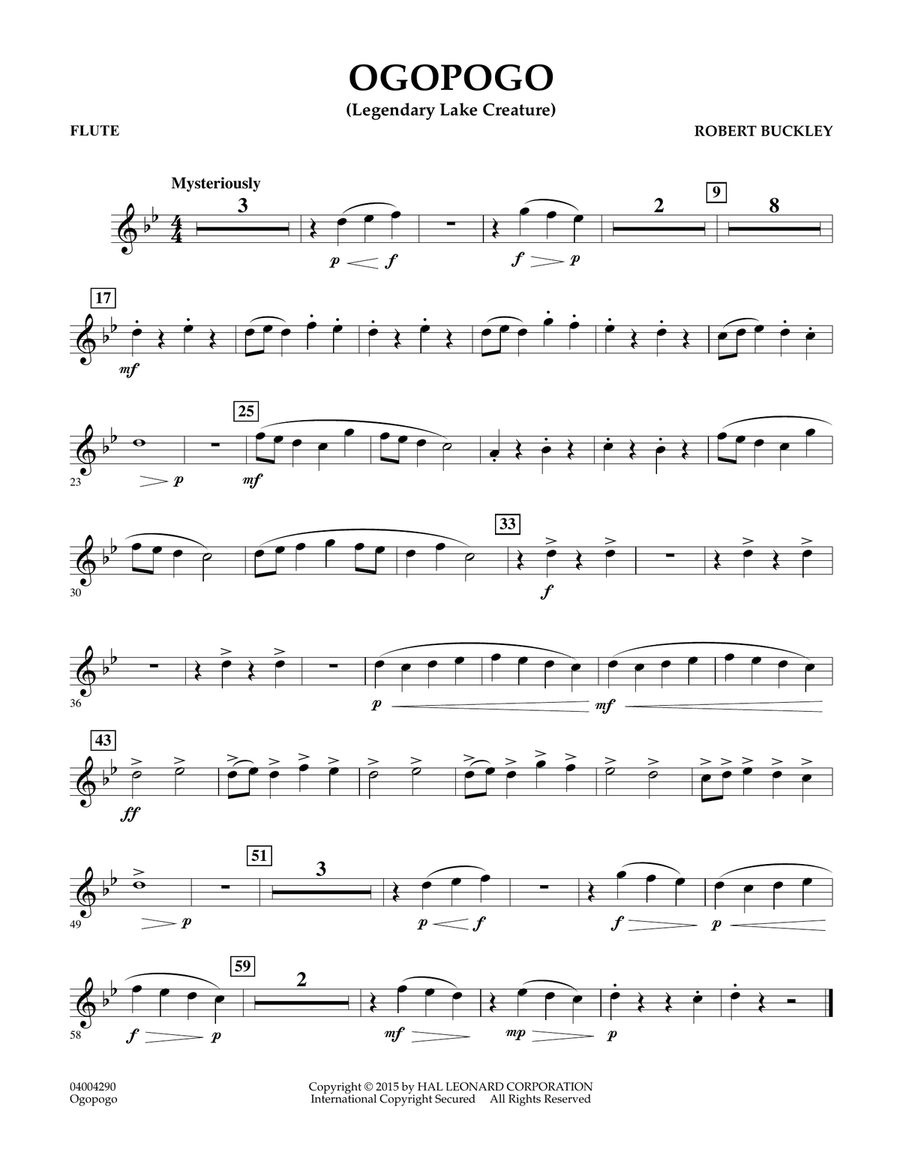 Ogopogo (Legendary Lake Creature) - Flute