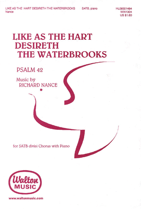 Like as the Hart Desireth the Waterbrook
