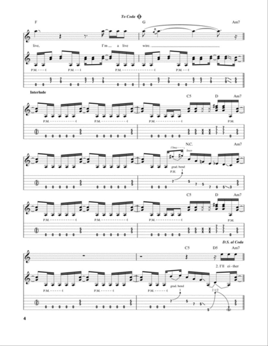 Live Wire Electric Guitar scores gallery preview page 4