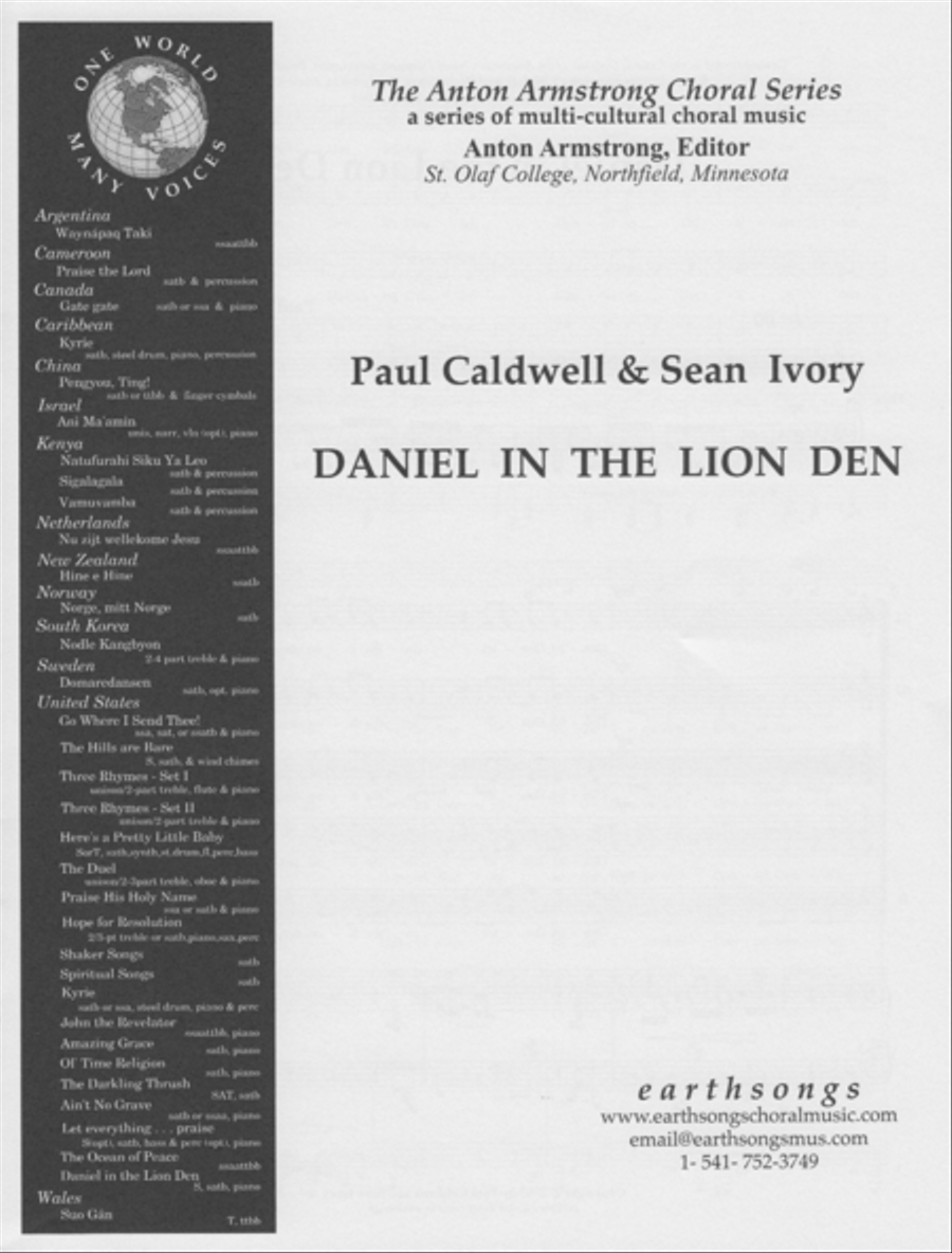 daniel in the lion den 4-Part scores gallery preview page 1