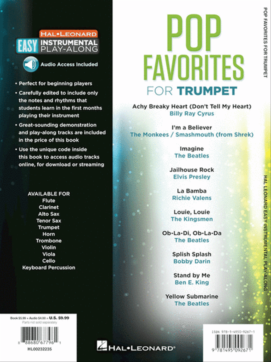 Pop Favorites - 10 Fun Hits Trumpet Solo scores gallery preview page 4