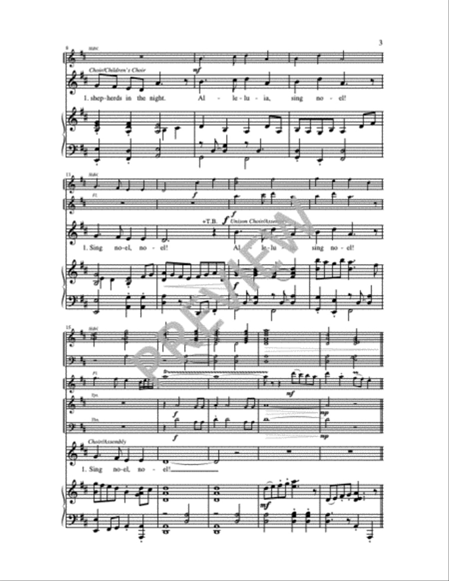 Alleluia, Sing Noel! 4-Part scores gallery preview page 10