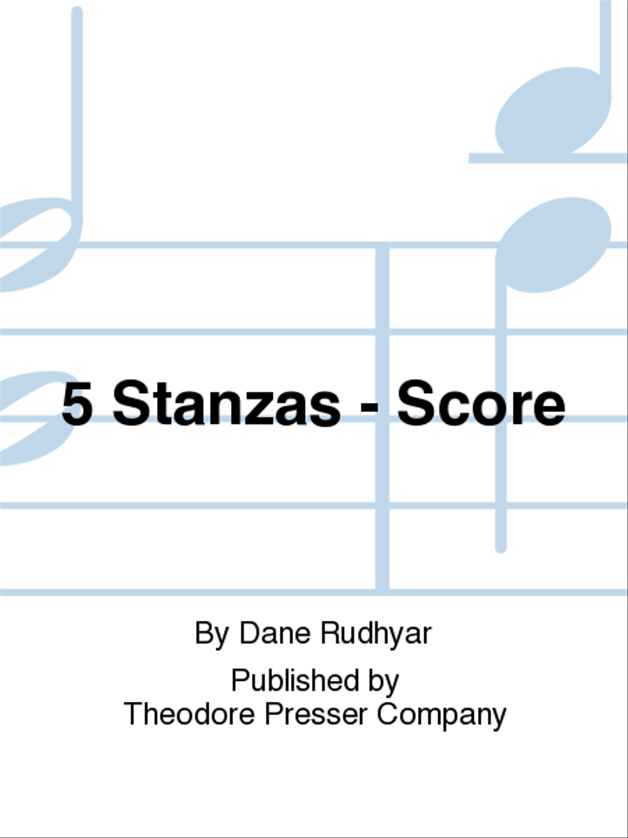 5 Stanzas - Score