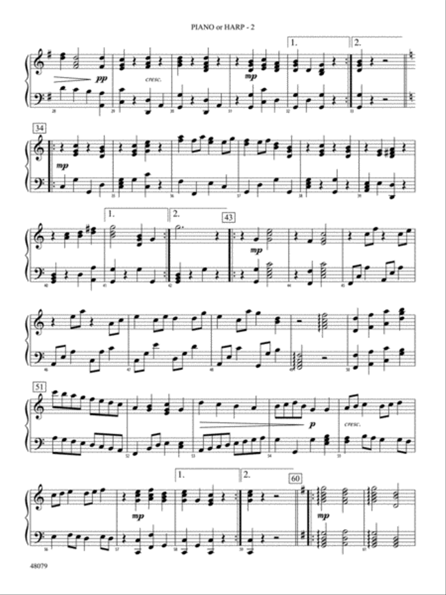 O'Carolan's Draught: Harp String Orchestra scores gallery preview page 2
