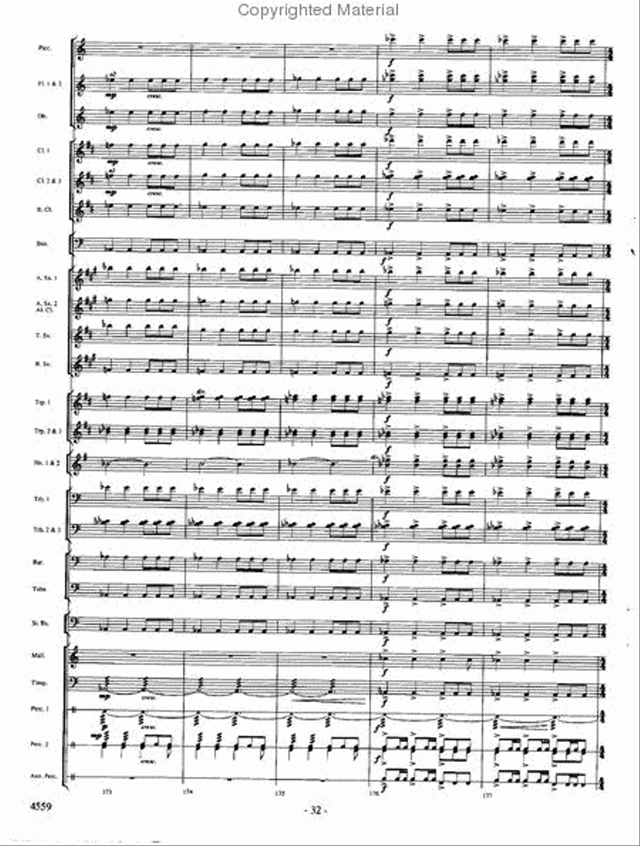 Into the Raging River Into the Raging River Concert Band scores gallery preview page 31