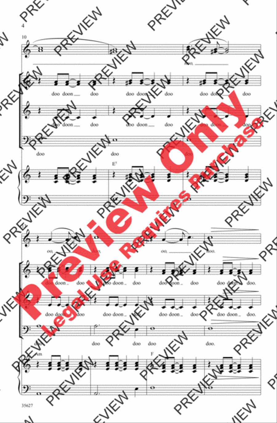Over the Rainbow Over the Rainbow 3-Part scores gallery preview page 4