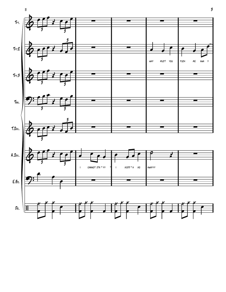 Not quite jazzy enough Jazz Ensemble scores gallery preview page 3
