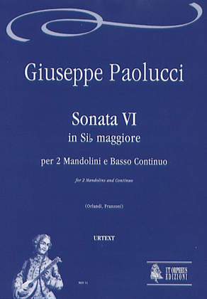 Sonata VI in B flat Major for 2 Mandolins and Continuo