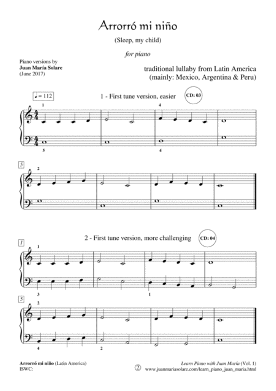 Learn Piano with Juan Maria (vol. 1) Piano Method scores gallery preview page 6