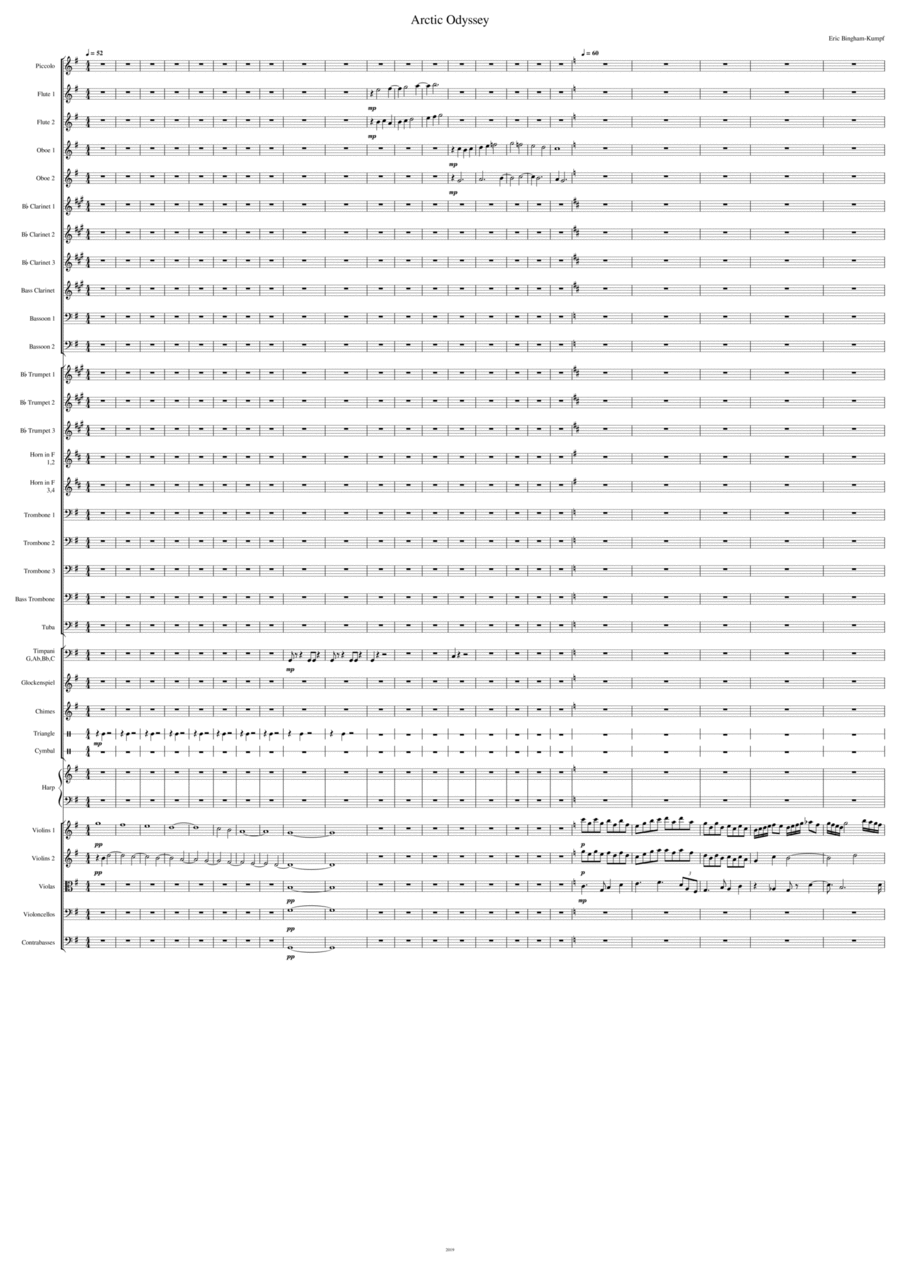 Arctic Odyssey Full Orchestra scores gallery preview page 1