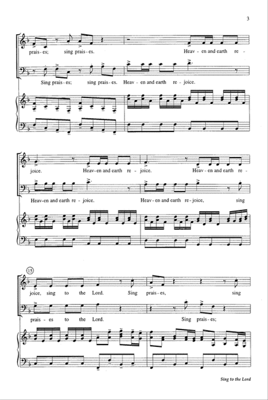 Sing to the Lord Sing to the Lord 2-Part scores gallery preview page 4