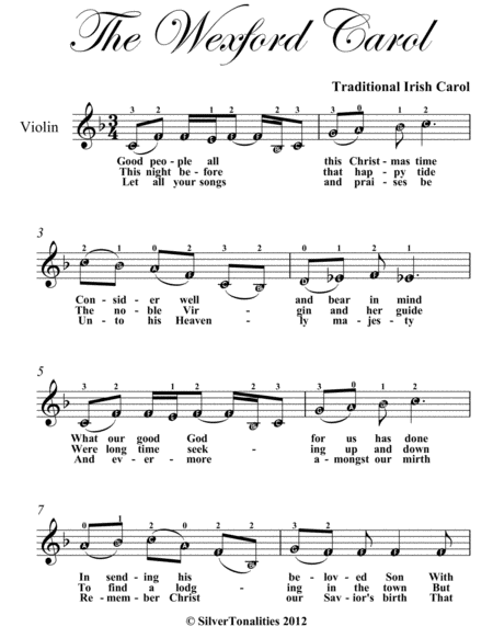 Wexford Carl Easy Violin Sheet Music