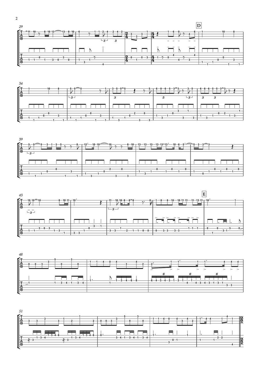Bohemian Rhapsody Guitar scores gallery preview page 3