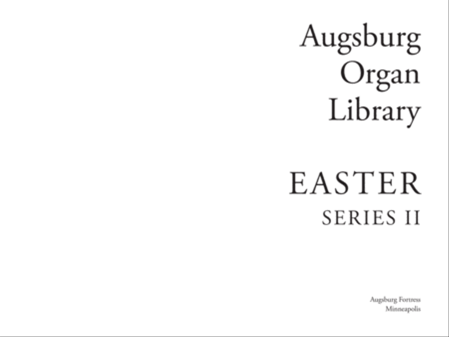 Augsburg Organ Library Series 2: Easter