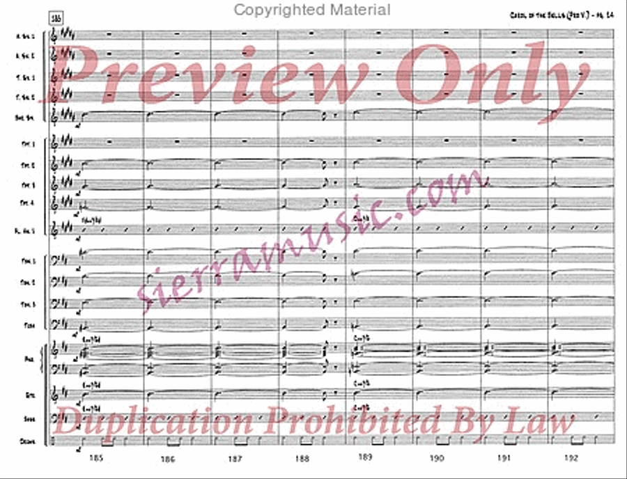 Carol of the Bells (pro) Jazz Ensemble scores gallery preview page 25