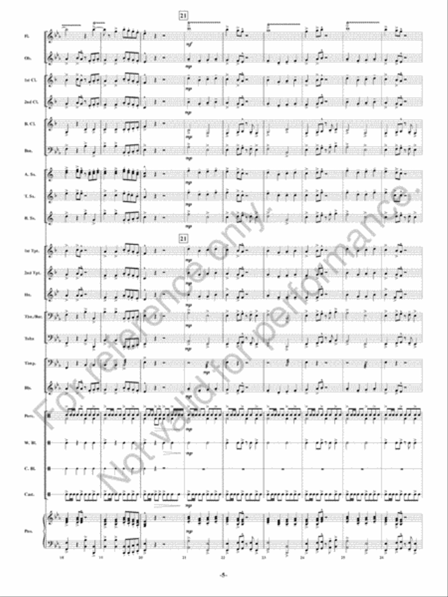 Pajaritos Concert Band scores gallery preview page 6