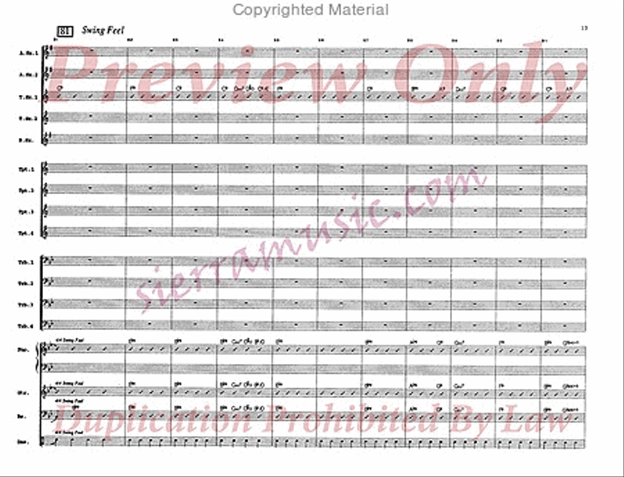Keystone Shuffle Big Band scores gallery preview page 14
