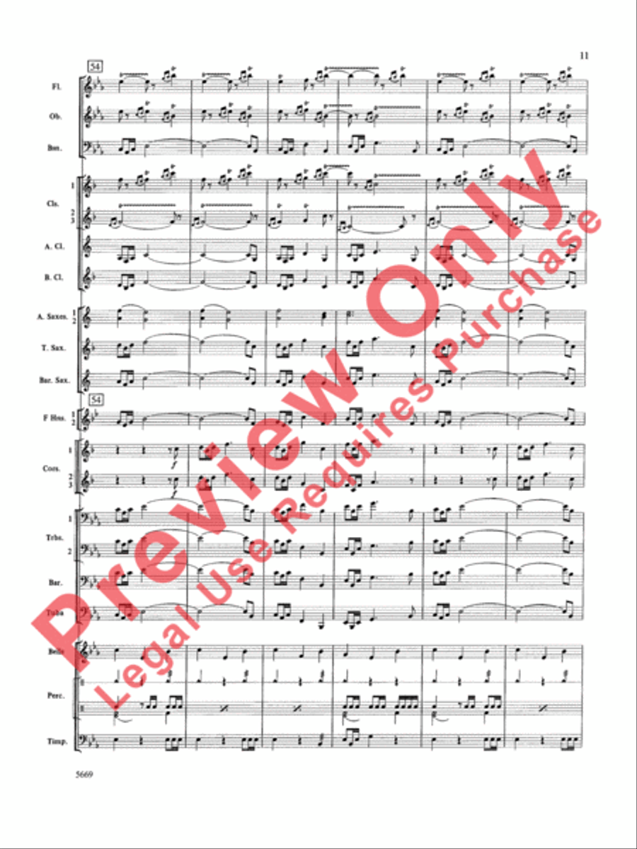 Ride of the Valkyries Concert Band scores gallery preview page 12