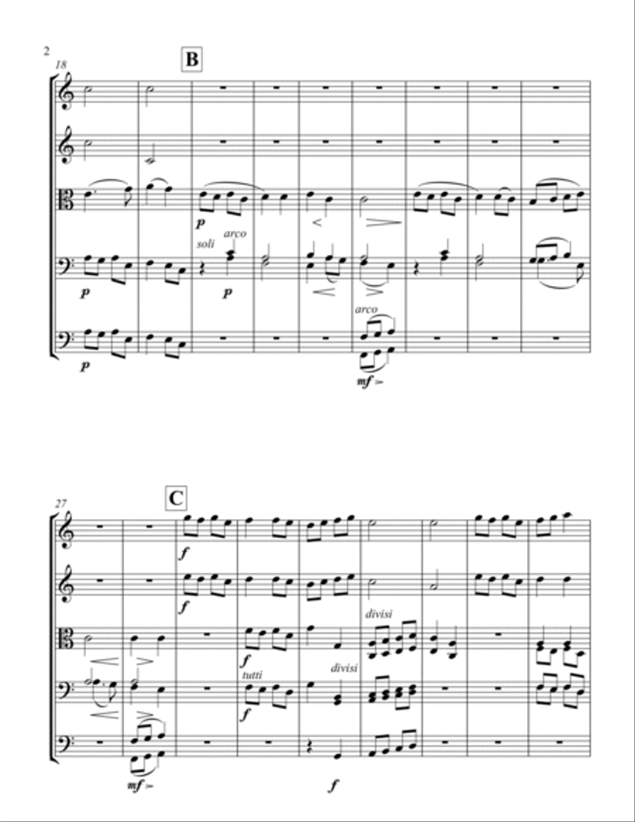 8 Russian Folksongs Religious Chant String Orchestra scores gallery preview page 2