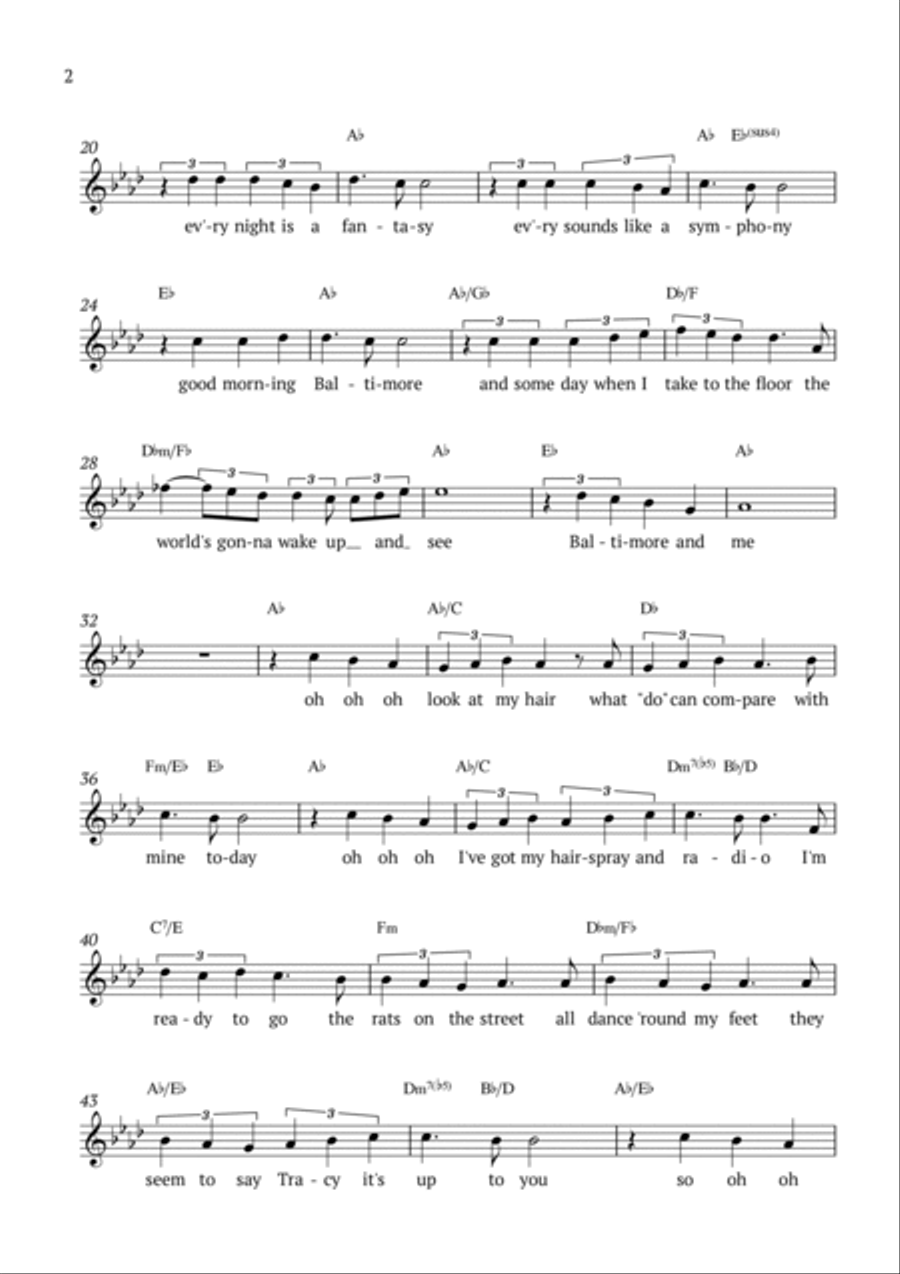 Good Morning Baltimore Piano scores gallery preview page 2