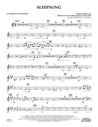 Sleepsong (arr. Michael Sweeney) - Eb Baritone Saxophone