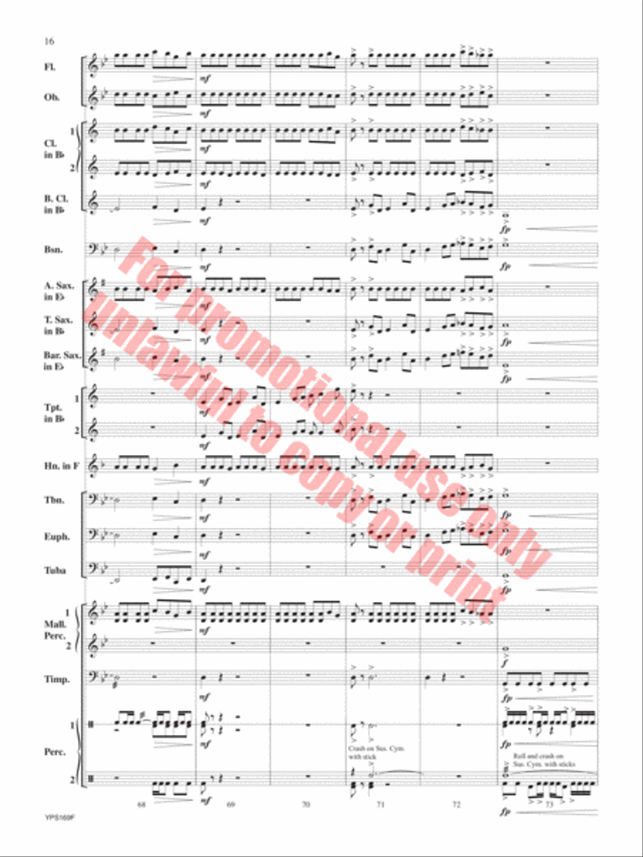 Fracas Concert Band scores gallery preview page 17