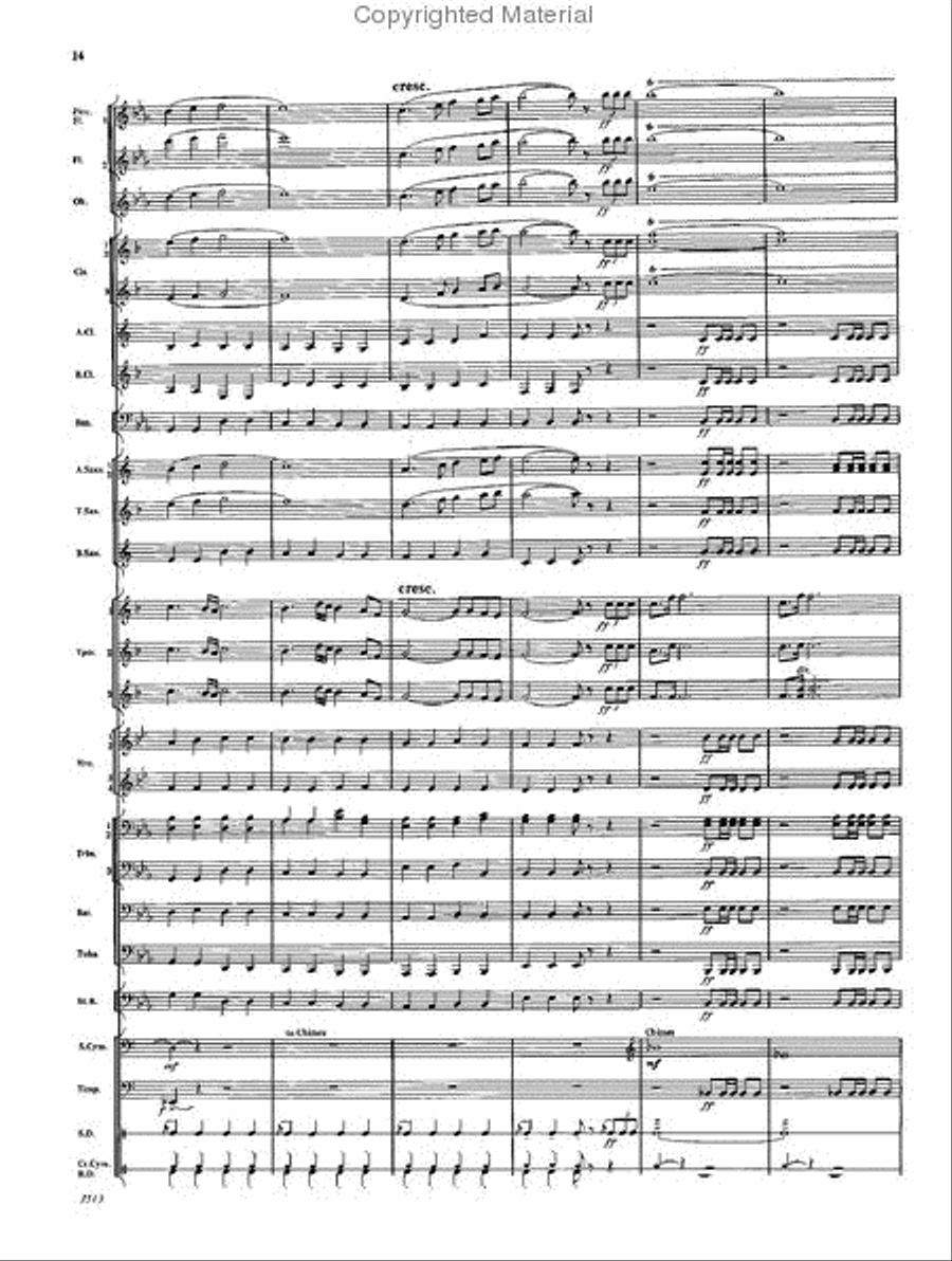 Fanfare and Ceremony Concert Band scores gallery preview page 13